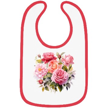 Discover Nature's Artistic Elegance English Rose Tapestry Bibs