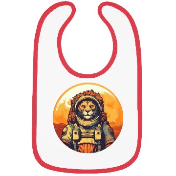 Discover Lion in space Bibs