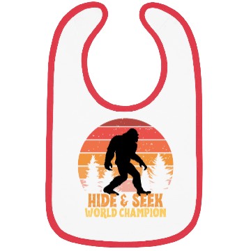 Discover bigfoot, hide & seek world champion retro Bibs
