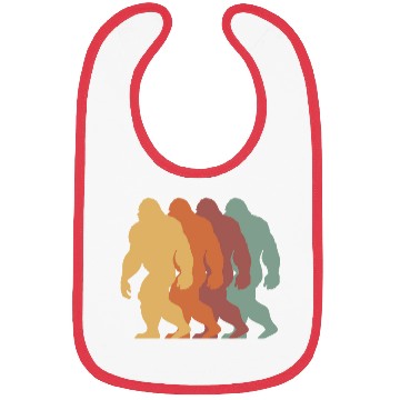 Discover Bigfoot retro vintage Bibs