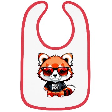 Discover Chibi Red Panda Cub Bibs