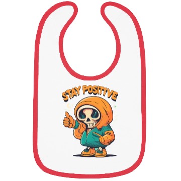 Discover Stay Positive Designs Bibs