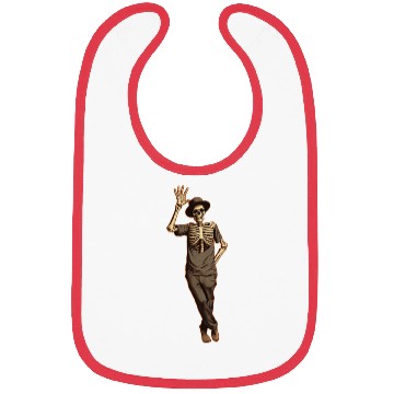 Discover Halloween Skeleton Waving with Hand Bibs