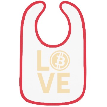 Discover Modern Bitcoin Love Design Bibs