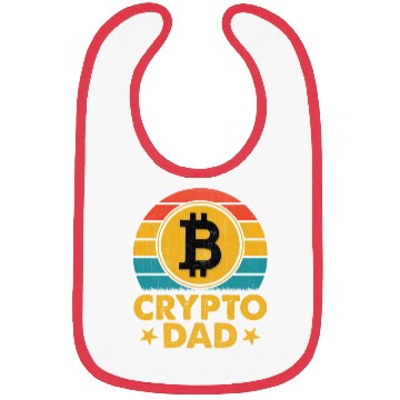 Discover Crypto Dad Funny Bitcoin Father's Day Gift Bibs