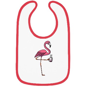 Discover Flamingo Bird Coffee Lover Bibs