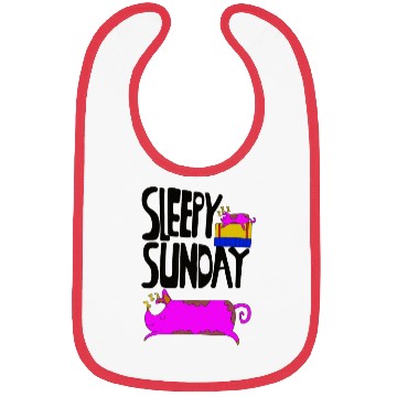 Discover Sleepy Sunday Cute Pig Bibs