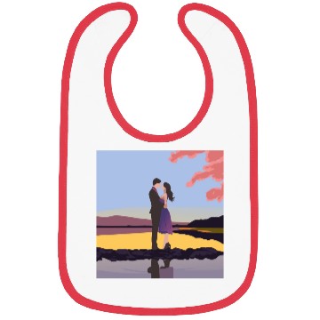 Discover Romantic couple dance with sakura flowers Bibs