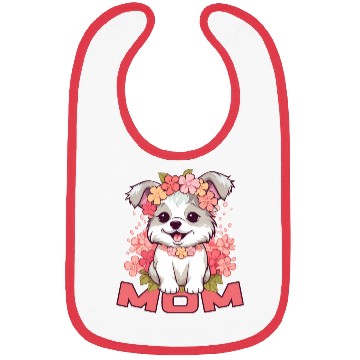 Discover DOG MOM FLORAL Bibs