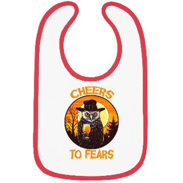 Discover Halloween beer owl retro gift Bibs
