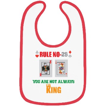 Discover You Are Not Always King-Playing Card Bibs