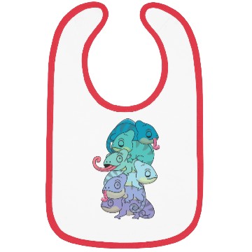 Discover Neptunic Flag Pride Lgbtq Cute Chameleon Pile Bibs