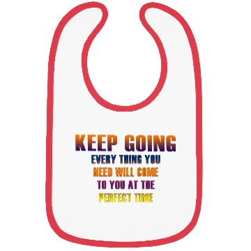 Discover Keep Going Quotes Bibs