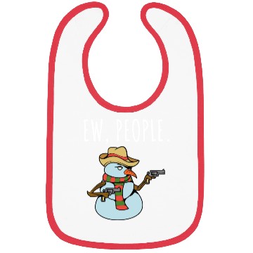 Discover Ew People Armed Snowman Bibs
