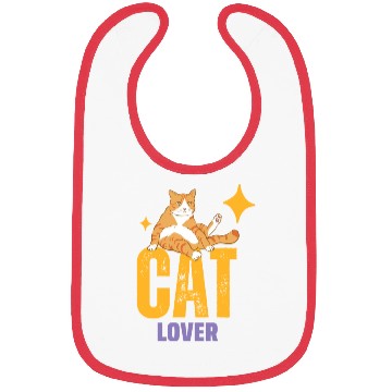 Discover Cat Lover Feline Fanatic Bibs
