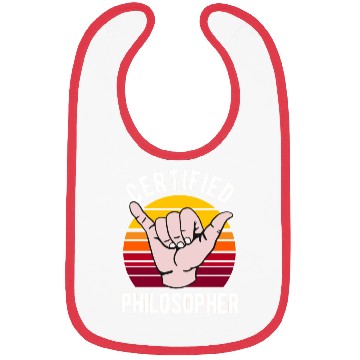 Discover Certified Philosopher Philosophy Teacher Bibs