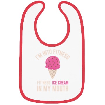 Discover I'm into Fitness Ice Cream in My Mouth Bibs