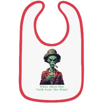 Discover Alien Stay, Earth Like Home Bibs