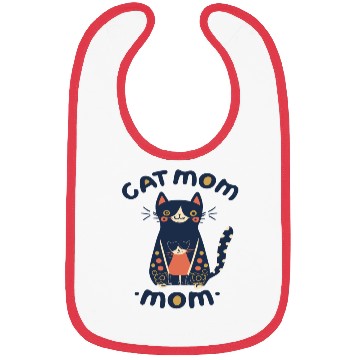 Discover cat mom , cute cat , I love my cat , animal , pet Bibs