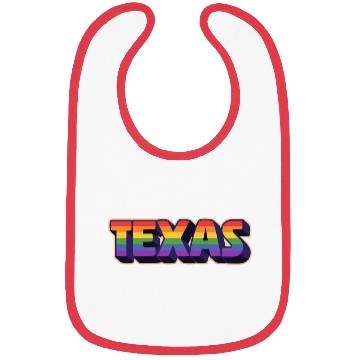 Discover Texas Rainbow Pride Design for proud LGBT+ Texans Bibs