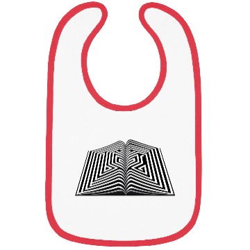 Discover Maze In Book Graphic Bibs
