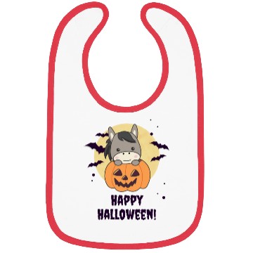 Discover Donkey In Pumpkin Sweet Donkey Happy Halloween Bibs