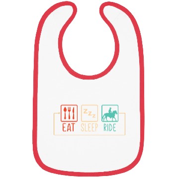 Discover Eat Sleep Ride Horse Repeat Ridding Horse Lovers Bibs
