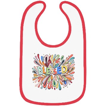 Discover Blessed Day Splash of Color Blessing Bibs