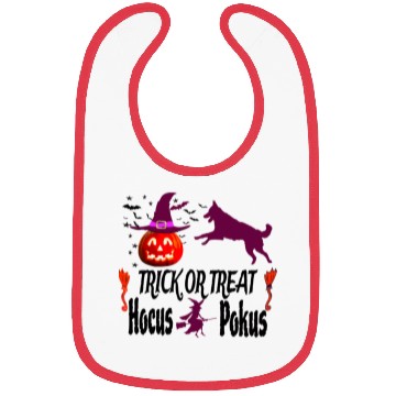 Discover Pumpkin Halloween Trick or Treat Hocus Pocus Dog Bibs