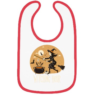 Discover Witchy hour Halloween Print Design Bibs