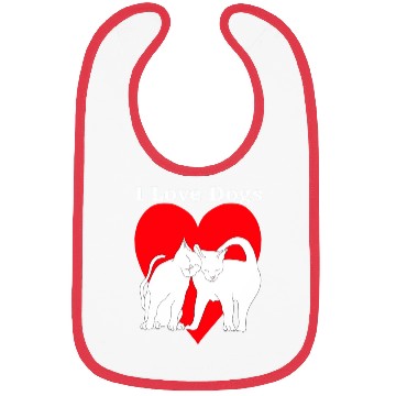 Discover I love dogs Bibs