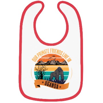 Discover Uganda Gorilla Our Primate Friends Bibs