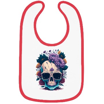 Discover Floral Skull | C04 Bibs