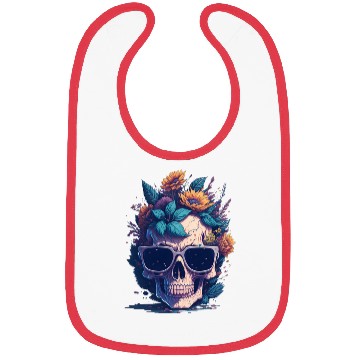 Discover Floral Skull | C05 Bibs