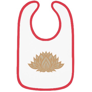 Discover Gold Lotus Charm Bibs