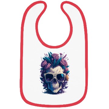 Discover Floral Skull | C02 Bibs