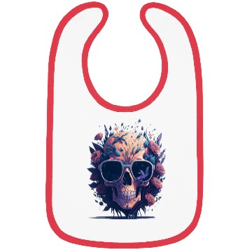 Discover Floral Skull | C06 Bibs
