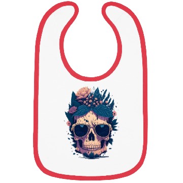 Discover Floral Skull | C03 Bibs
