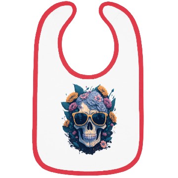 Discover Floral Skull | C10 Bibs