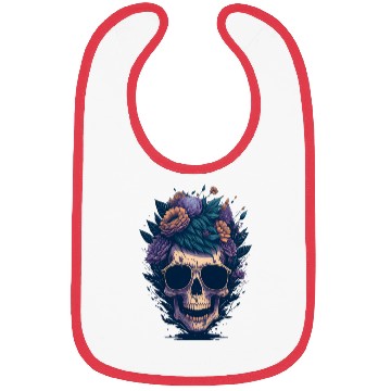 Discover Floral Skull | C15 Bibs
