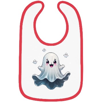 Discover Cute ghost floating Halloween ghost cartoon Bibs