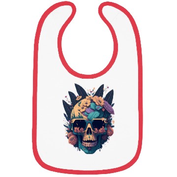Discover Floral Skull | C18 Bibs