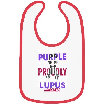 Discover I wear Purple for my Mother-in-Law Lupus Awareness Bibs