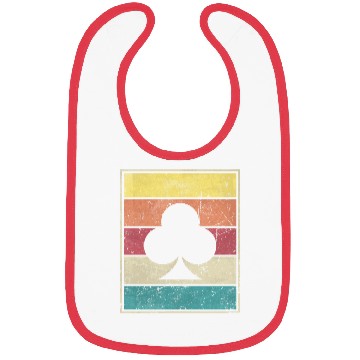 Discover Clubs Playing Card Poker Symbol Bibs