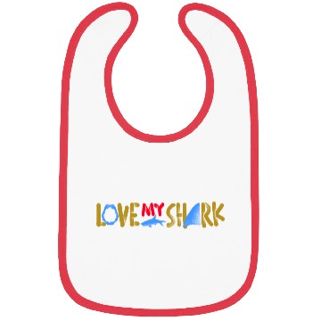 Discover Love My Shark Bibs
