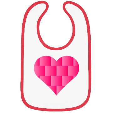 Discover Pink Cute Heart Icon Bibs