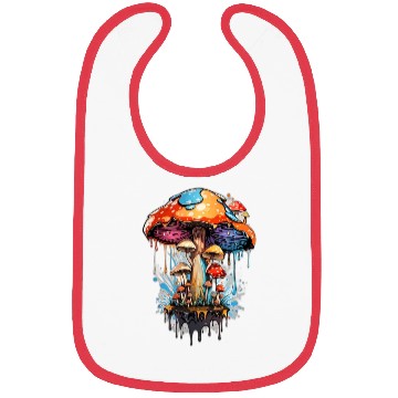 Discover Step into the Enchanted Woodland: Psychedelic Bibs