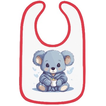 Discover Chibi Koala in Pajamas Bibs