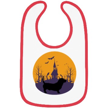 Discover Cute dog Halloween grave Bibs