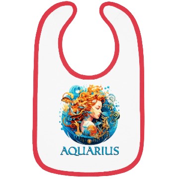 Discover Embrace Your Aquarius Identity: Aquarius Pride Bibs